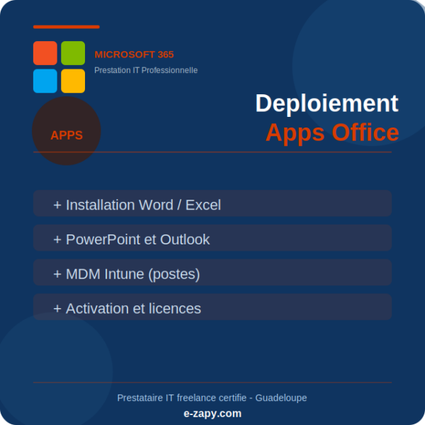 Installation - Configuration O365 pour les PME